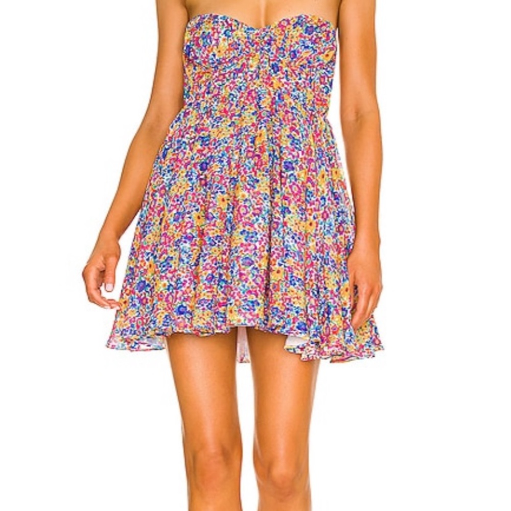 For love and lemons Sasha strapless mini dress Size MEDIUM!